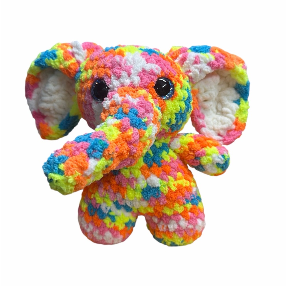 Colorful Plush Elephant Toy